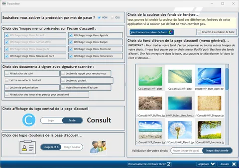 Fiche Paramètre