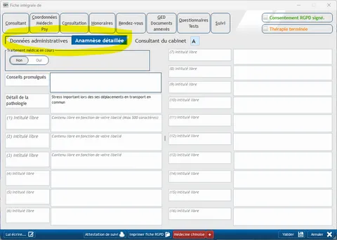 Consult Fiche Patient